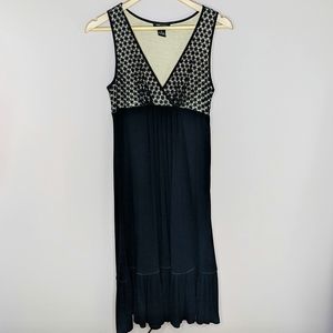 BCBGMaxAzria Sleeveless V-Neck Midi Dress